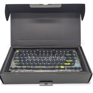 GravaStar K1 Lite Gaming Keyboard 75% RGB Tri-Mode Hot-Swap Linear Switch Black‎